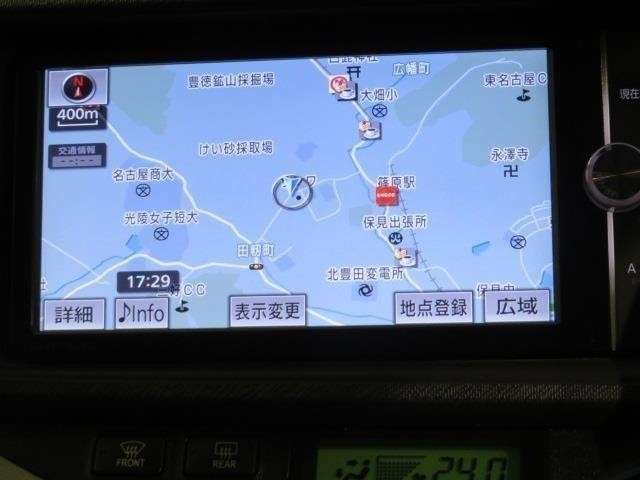 「SDメモリーナビゲーション」付き。　これで道に迷う心配はありません。　住所検索、電話番号検索など、簡単操作です。