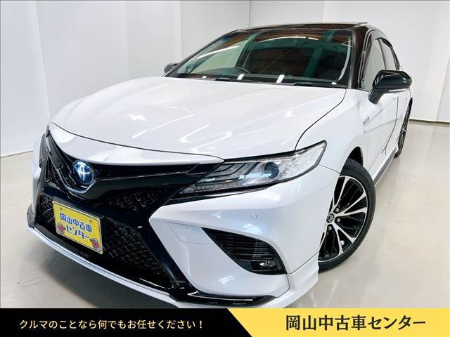 岡山中古車センター、入庫、トヨタ　カムリの2018年WSレザーパッケージ　中古車は先進的な安全装備トヨタセーフティセンスが全車に標準装備されており、運転支援機能や衝突回避支援機能が充実