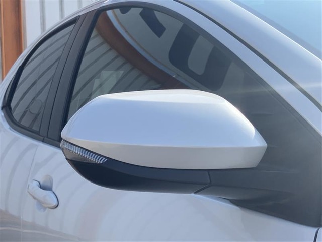 対向車や歩行者が認識しやすいサイドターンランプ付カラードドアミラー