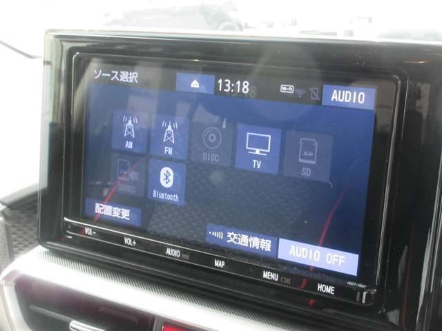 ★オーディオソースになります。フルセグTV・Bluetoothオーディオ・CD・DVDの再生が可能です。
