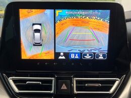 【全方位モニター用カメラ】専用のカメラにより、上から見下ろしたような視点で360度クルマの周囲を確認することができます☆死角部分も確認しやすく、狭い場所での切り返しや駐車もスムーズに行えます。