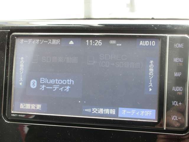 フルセグTV対応！CD・DVD再生・Bluetooth接続も可能です。