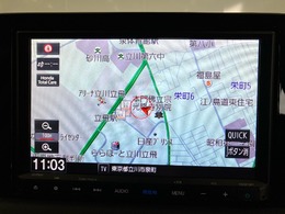 ギャザズメモリーナビ(VXM-225VFEi)が装備されております。純正扱いのナビで保証対象となり、ご安心してお使いいただけます。