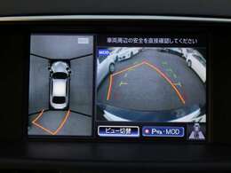 全方位モニター装備♪駐車の際や狭い道での幅寄せなどの時に死角なしで安心です！