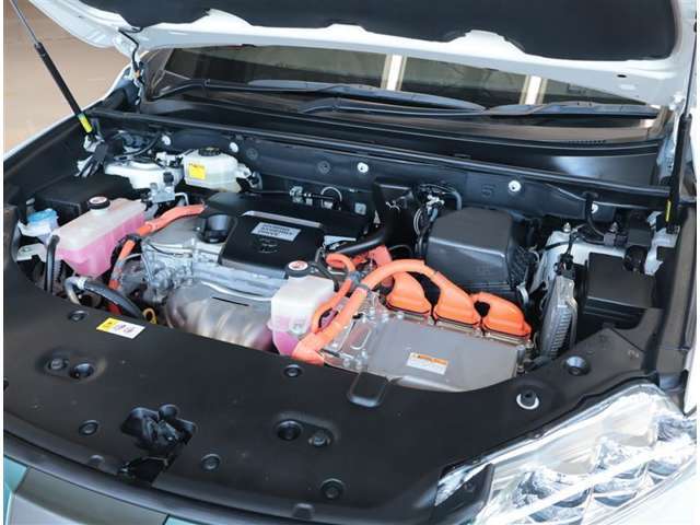 エンジンルームもクリーニング済みです。きれいにしているとトラブルの早期発見が出来ますね！