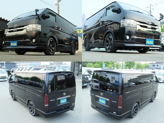 FLEXオリジナルパーツをたくさん使用したハイエースバンが入庫致しました♪