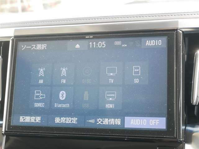 純正ナビ(オーディオ　テレビはフルセグです)