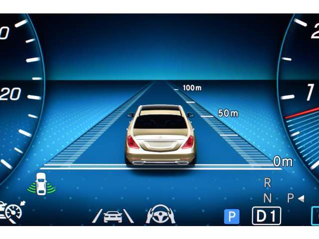 ディスタンスパイロット機能！先行車を認識し速度に応じ車間を維持します。車線のカーブと先行車両を、車線が不明瞭な道ではガードレールなどを認識し、車間を維持しながらステアリング操作をアシストします。