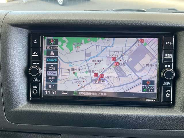 日産純正のナビゲーションです。もう道に迷うことも無いかも？是非、遠出や旅行へ！