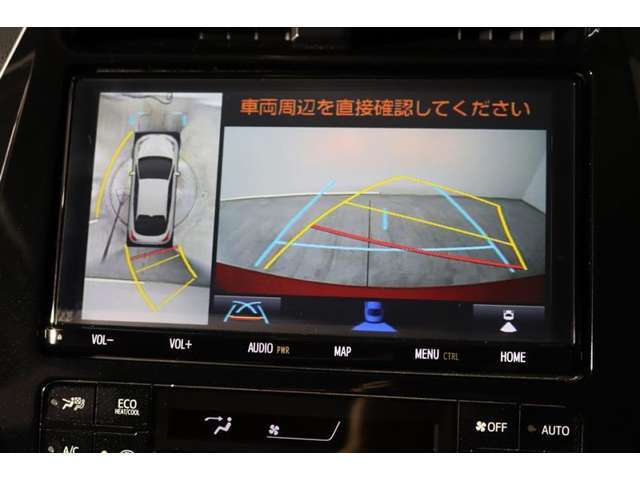 車両を上から見たような映像表示するパノラミックビューモニター付き！