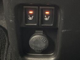 【シートヒーター】寒い日に重宝するシートヒーター！エアコンより早く温まってくれるので寒がりの人も安心ですね♪エアコンの温風は乾燥するから苦手、という方にもをおすすめです。