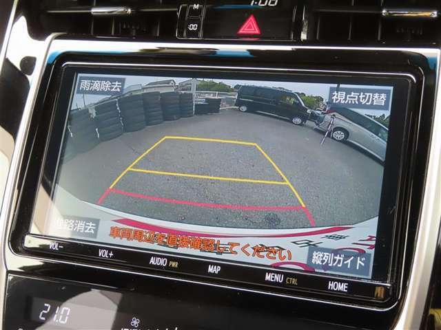 車庫入れもお任せのバックカメラ付き！
