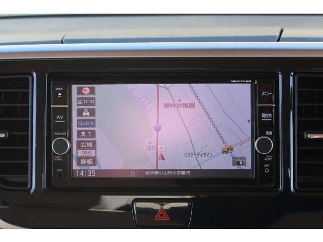 純正オリジナルナビ（MM318D-WM)　フルセグTV　DVD再生　Bluetooth対応　ミュージックサーバー　CD　ラジオ