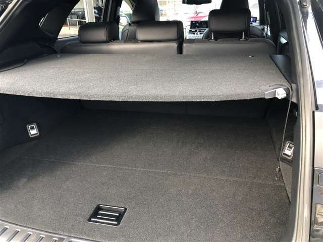 トノカバー付き。外からの視線や光を遮り、中の荷物を見えにくくします。盗難防止にも役立つアイテムですよ。