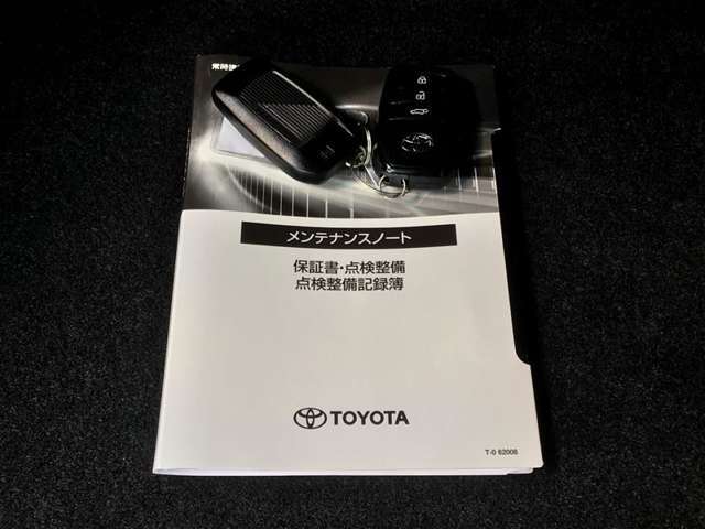 メンテナンスノ-トもあります。スペアキ-も完備！