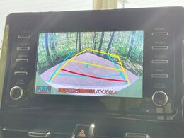 【バックカメラ】駐車時に後方がリアルタイム映像で確認できます。大型商業施設や立体駐車場での駐車時や、夜間のバック時に大活躍！運転スキルに関わらず、今や必須となった装備のひとつです！