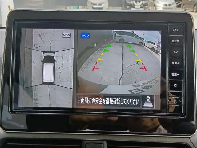 バック・アラウンドビューモニターつき。