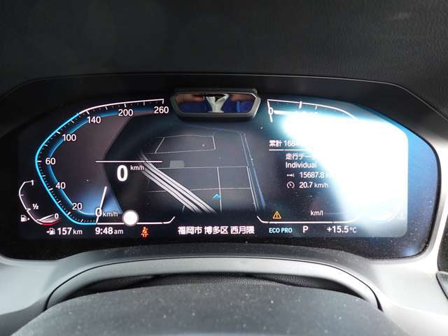 ◆BMWライブコックピット◆ナビゲーション連動デジタル表示インストルメントパネル◆