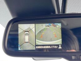 【アラウンドビューモニター】専用のカメラにより、上から見下ろしたような視点で360度クルマの周囲を確認することができます☆死角部分も確認しやすく、狭い場所での切り返しや駐車もスムーズに行えます。