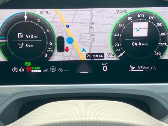 先進のデジタル液晶メーター（Digital Cockpit Pro）採用の車両です