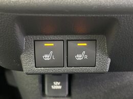 【シートヒーター】寒い日に重宝するシートヒーター！エアコンより早く温まってくれるので寒がりの人も安心ですね♪エアコンの温風は乾燥するから苦手、という方にもをおすすめです。