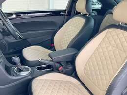 ■ベージュ＆ブラックツートーンダイヤモンドステッチ入ナッパレザーシート/スポーツシート/前席シートヒーター/ネットでは伝えきれないことが沢山ございます。まずはお気軽にお問い合わせください。！