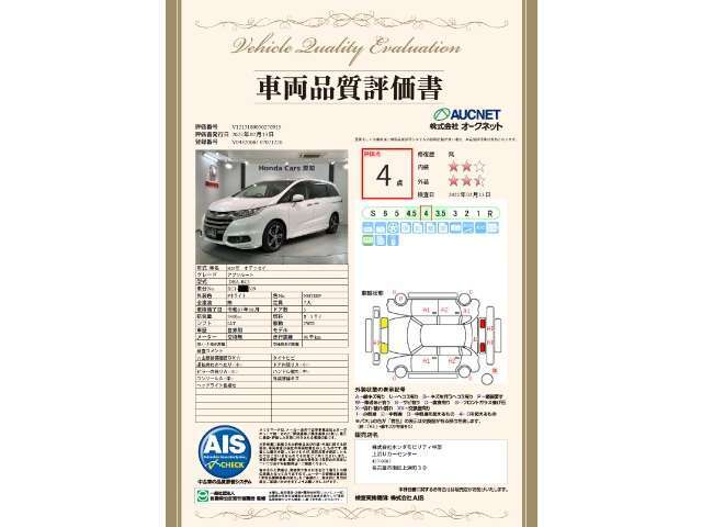 第3者機関によって車両状態証明書を発行しておりますので、状態の確認含めて安心、信頼、満足にお答えします。