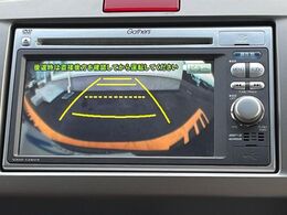 【バックカメラ】駐車時に後方がリアルタイム映像で確認できます。大型商業施設や立体駐車場での駐車時や、夜間のバック時に大活躍！運転スキルに関わらず、今や必須となった装備のひとつです！