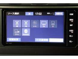 CD・DVD・SDオーディオ・Bluetoothオーディオ再生可能。SDカードへの音楽録音も可能。フルセグTV視聴可能。