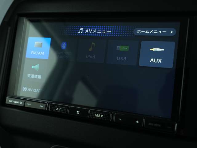 ナビメニュー★Bluetooth機能が付いていますのでスマホを繋げて音楽を聴くことができます♪