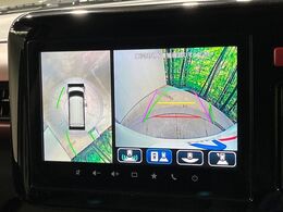 【全方位モニター用カメラ】専用のカメラにより、上から見下ろしたような視点で360度クルマの周囲を確認することができます☆死角部分も確認しやすく、狭い場所での切り返しや駐車もスムーズに行えます。