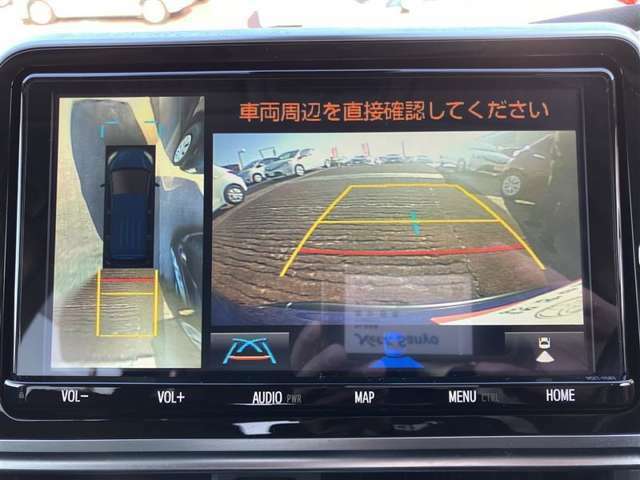 【パノラミックビューモニター】駐車時にモニターで確認出来るので安心です。