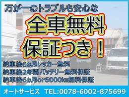 自社販売車修理保証　距離無制限か6か月販売保証　購入後でも安心修理費用0円～無料特典ボディー下回り、塗装加工　( さび落とし・再塗装　)下回り新品仕様～無料加工特典