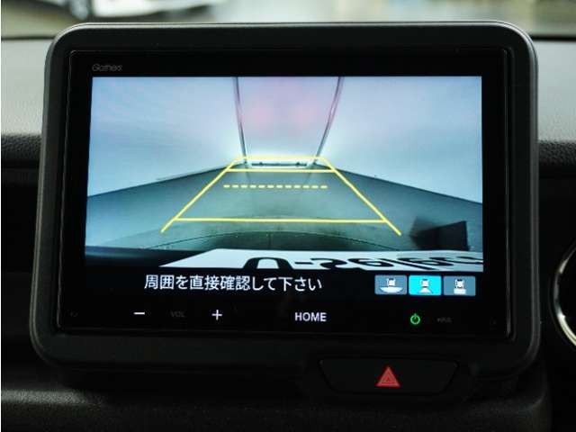 ◆バックカメラ◆リバースにするだけで映ります、後方の安全確認や、狭い駐車場での車庫入れ、雨の日や夜間など視界の悪い時に便利です！安全にバックする為には欠かせない装備です。