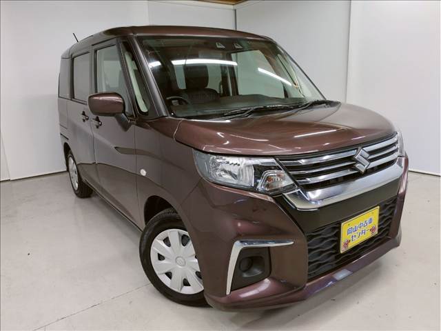 スズキ　ソリオ　G　　2022年　中古車はスズキ　セーフティ　サポート搭載車。デュアルカメラブレーキサポートをはじめ、車線逸脱警報やふらつき警報など多彩な機能で安心のドライブをサポートします。