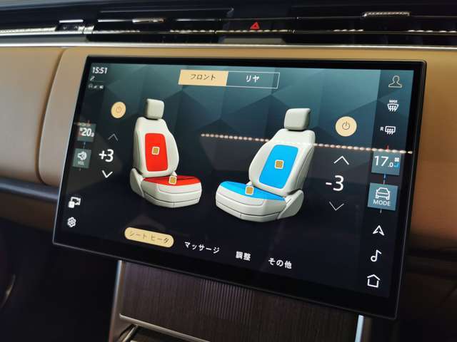 【ヒーター＆ベンチレーション付きフロントシート】季節を問わず快適なドライブができるようヒーター＆ベンチレーションが搭載されております。