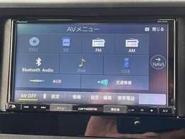 Bluetooth Audio！！スマホをBluetooth接続すると、スマホ内の音楽を車内で聴くことができます。