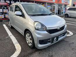 ダイハツ　ミライース入庫しました。衝突軽減ブレーキ付。ユーザー買取だから出来るお買い得価格です。傷、凹み、タッチアップ補修跡がありますので現車確認をお願いします。車検整備後納車いたします。