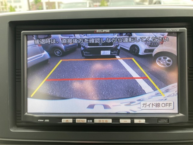 バックカメラも装備！車庫入れなどの時も安心ですよ～