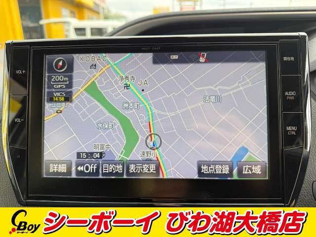 【純正10インチSDナビ】この時代必需品のナビゲーションもちろん付いてます♪フルセグTV視聴にDVD再生・ブルートゥース接続での音楽再生も可能です。