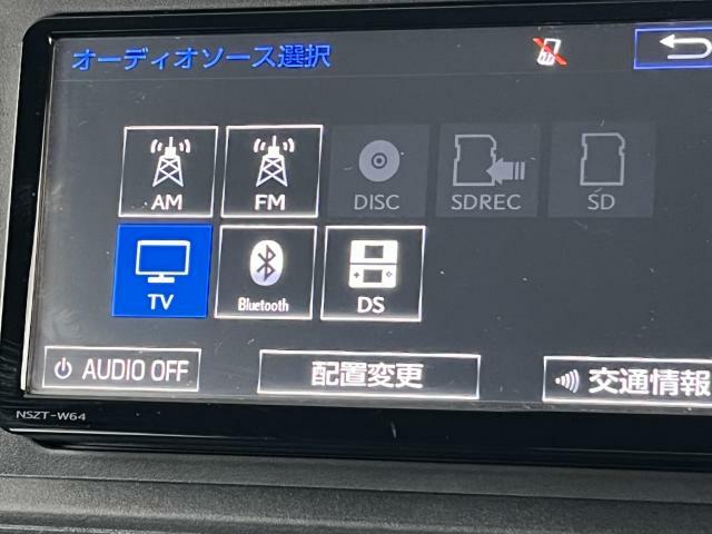 CD/DVDをはじめ、SDカードやBluetoothも使えます。車内をお気に入りの音楽で楽しめますね♪