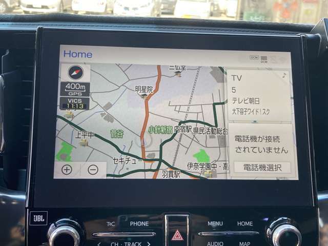 いつの時代でも必須！カーナビ設置済み。操作方法もラクラク♪ナビがあればどこにでもお出かけできますね♪