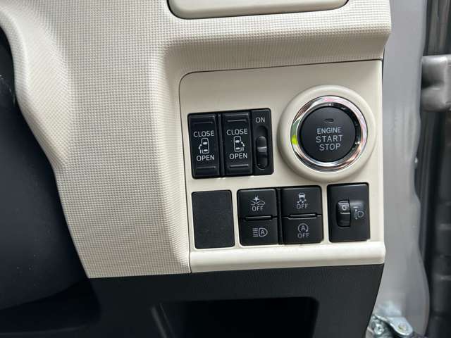 ワンプッシュでエンジンスタート・ストップが出来て便利です！両側パワースライドどあになってます。