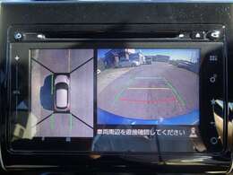 Rレンジに入れるとバック、車上画面が表示される「全方位モニター」♪