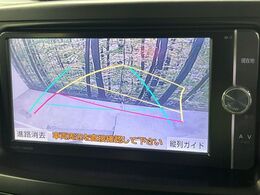 【バックカメラ】駐車時に後方がリアルタイム映像で確認できます。大型商業施設や立体駐車場での駐車時や、夜間のバック時に大活躍！運転スキルに関わらず、今や必須となった装備のひとつです！