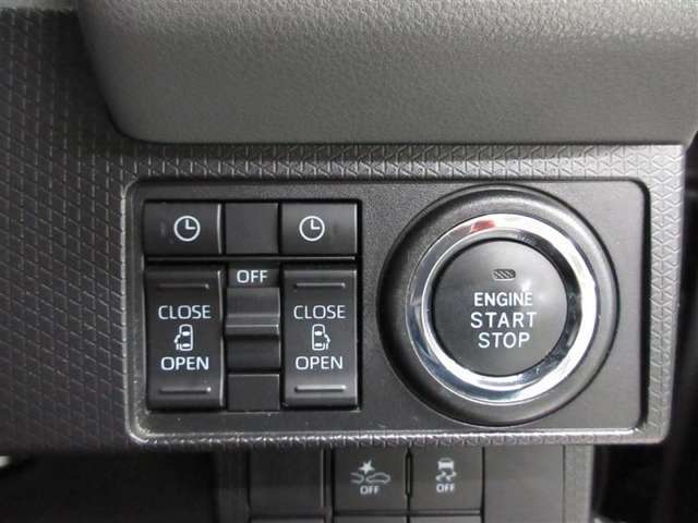 運転席から操作できるパワースライドドアのコントロールスイッチです（挟み込み防止機能付）