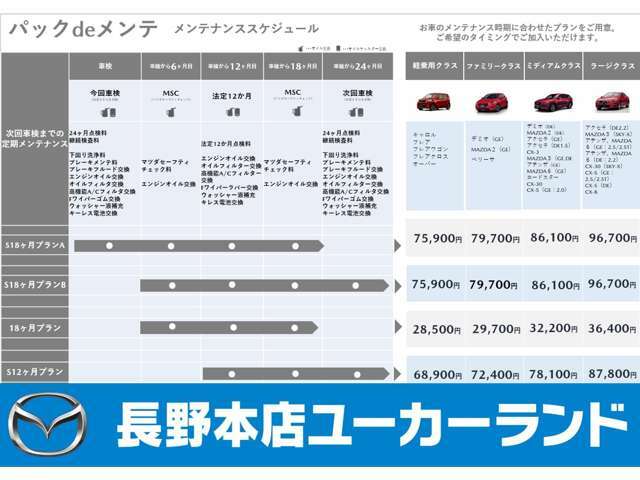 Aプラン画像：商品名は「パックDEメンテ」です