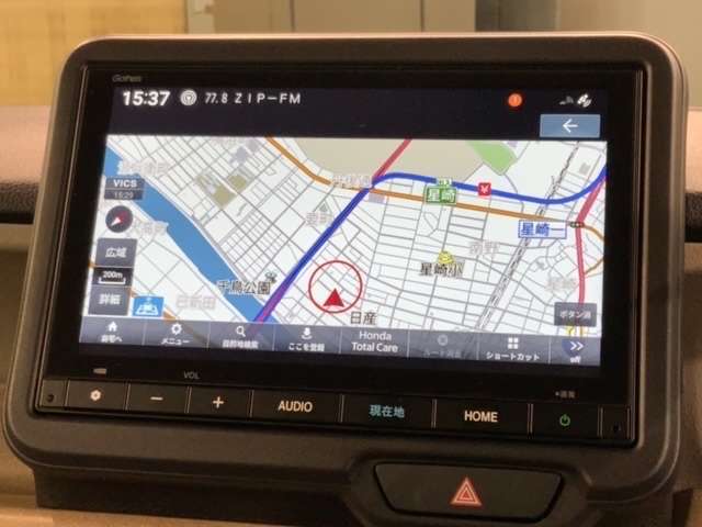 ギャザズナビ搭載です。知らない道も安心ですね！