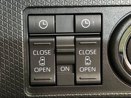 【両側パワースライドドア】スマートキーや運転席のスイッチで後席両側スライドドアの開閉が可能♪電動だから力を入れてドアを開ける必要が無く、小さなお子様でも簡単に開け閉めでき快適です♪