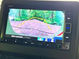 【バックカメラ】駐車時に後方がリアルタイム映像で確認できます。大型商業施設や立体駐車場での駐車時や、夜間のバック時に大活躍！運転スキルに関わらず、今や必須となった装備のひとつです！